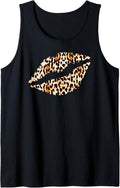 Cool Lips Kiss Me Leopard Cheetah Print Tank Top Tank Top Trending US US Top Pick