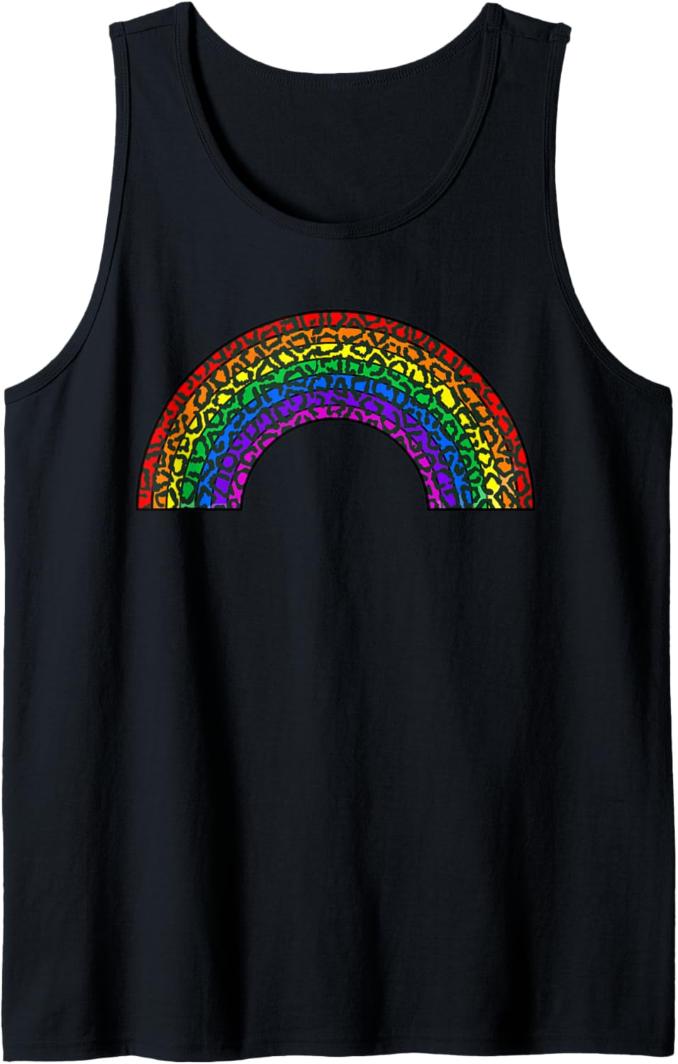 Leopard Print Rainbow Animal Print Cheetah Colorful Tank Top Tank Top Viral TikTok Find Hot Right Now