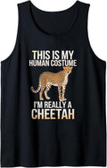 Funny Cheetah Leopard Safari Wildlife Tank Top Tank Top Comfort Fit Hot Right Now