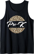 Pre K Cheetah Print Back To School Teacher Student Pre K Tank Top Tank Top Comfort Fit Best Seller Look