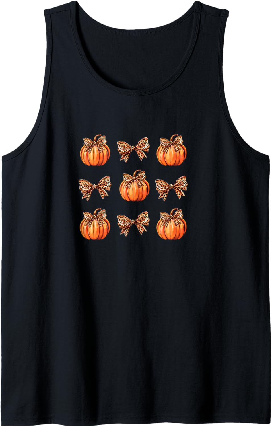 Fall Thanksgiving Blessed Bow Bows Cheetah Grateful Pumpkin Tank Top Tank Top Trending US US Top Pick