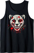 Cheetah Halloween Costume Adults Scary Creepy Cheetah Killer Tank Top Tank Top Comfort Fit US Top Pick
