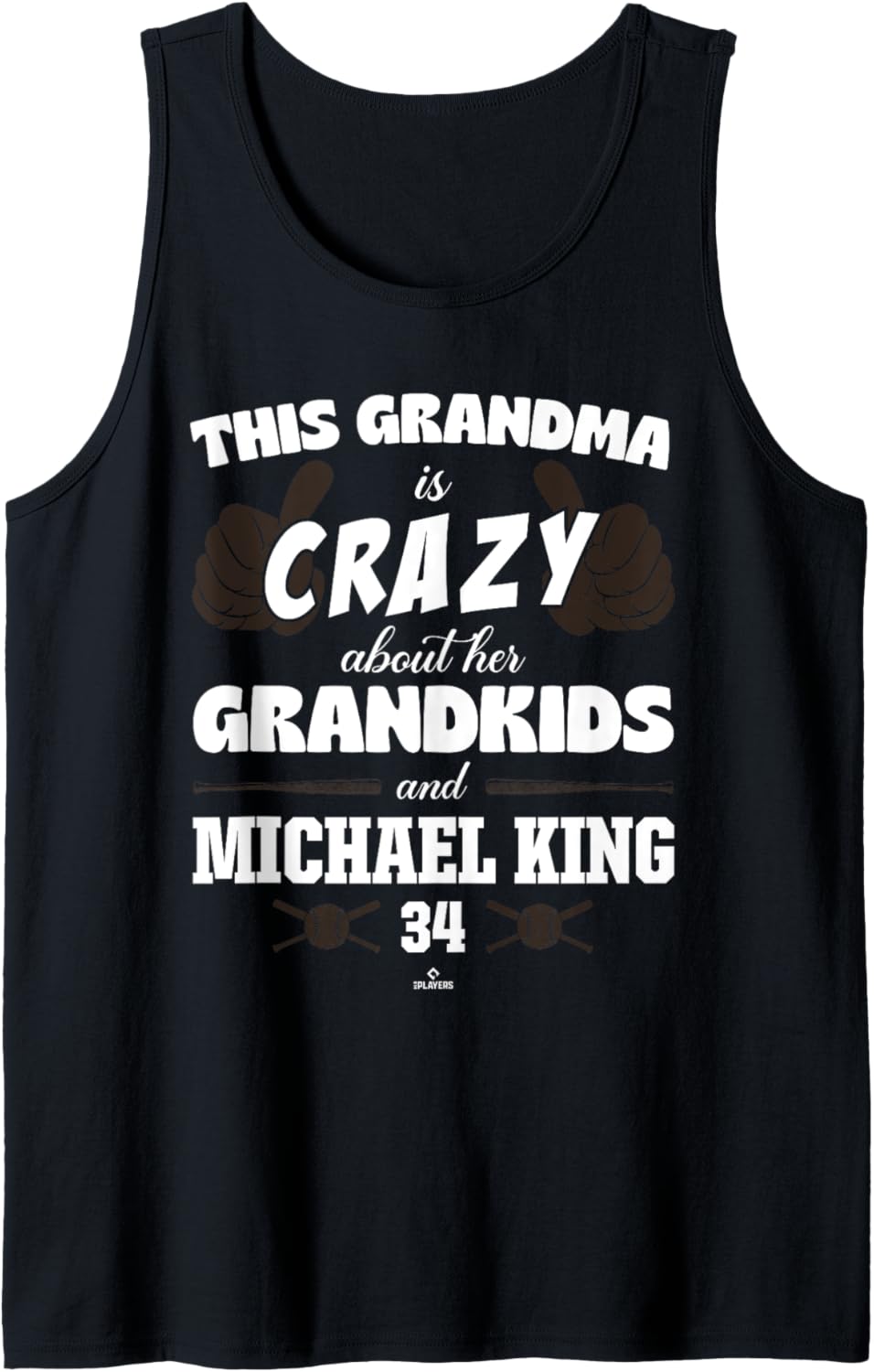 Grandma Crazy for Michael King San Diego Baseball MLBPA Tank Top Tank Top | Viral Streetwear Style