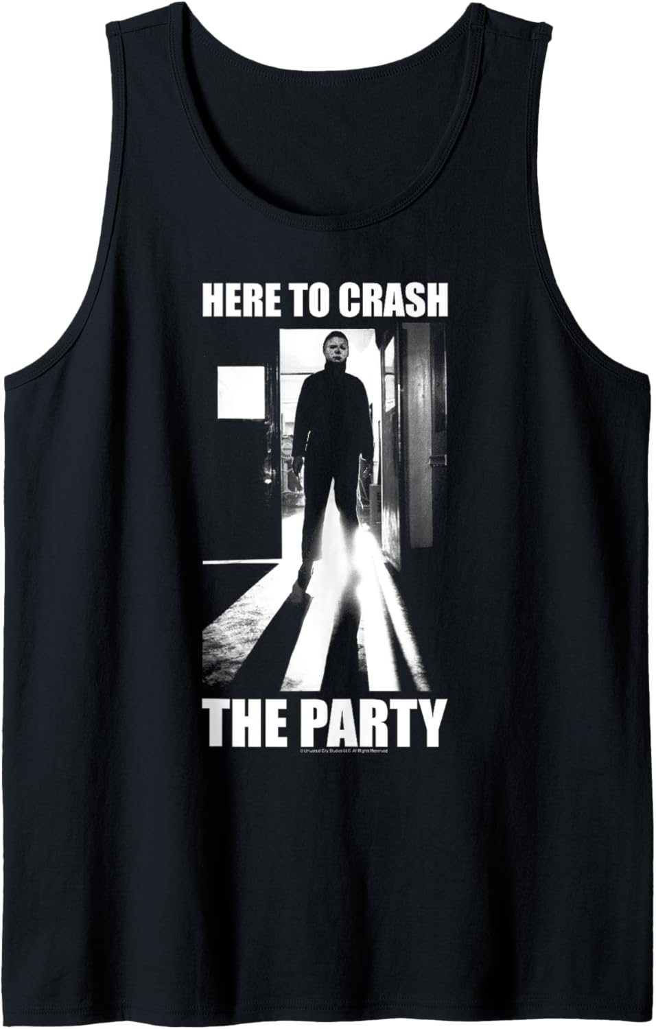 Halloween Michael Myers Here To Crash The Party Tank Top Tank Top | Viral Streetwear Style