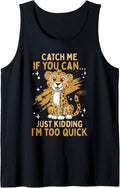 Cheetah Kids Catch Me If You Can Cheetah Lover Tank Top Tank Top Streetwear Style Hot Right Now