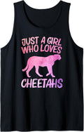Just A Girl Who Loves Cheetahs Gift For Women Cougar Canine Tank Top Tank Top Trending US Hot Right Now