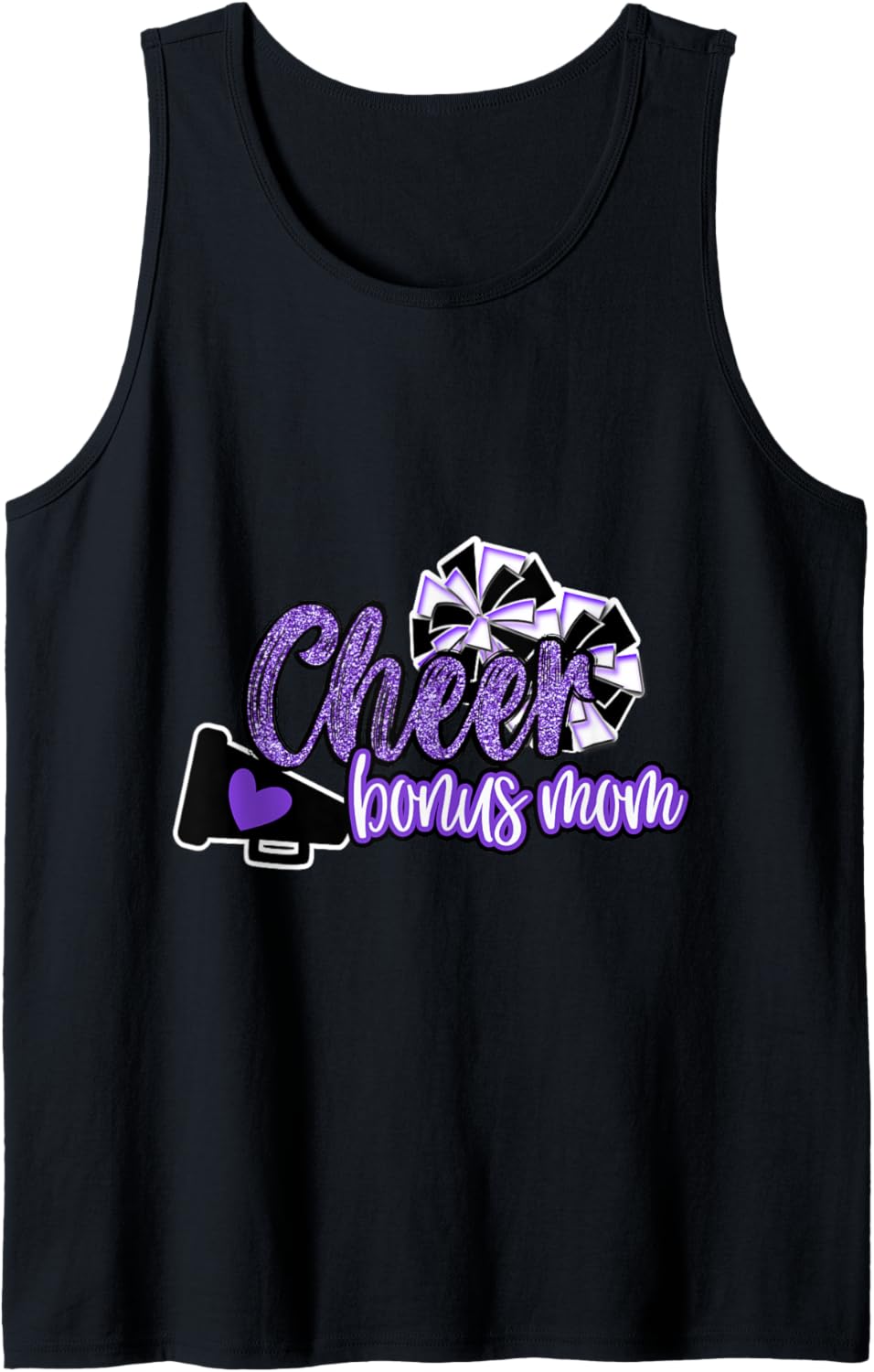Cheer Sister Shirt Megaphone Purple Leopard Cheetah Print Tank Top Tank Top Streetwear Style Hot Right Now