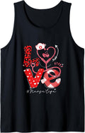 Nurse Life RN LPN CNA Healthcare Cheetah Heart Leopard Funny Tank Top Tank Top Trending US Fan Favorite