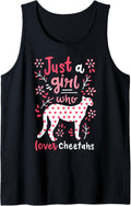 Cheetah Just a Girl Who Loves Cheetahs Tank Top Tank Top High Search Demand Gift Ready