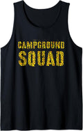 CAMPGROUND SQUAD Leopard Print Summer Counselor Teacher Crew Tank Top Tank Top Premium Print Gift Ready