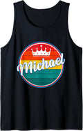 Mens Retro style Name Funny Vintage First Name MICHAEL Tank Top Tank Top | Premium Quality
