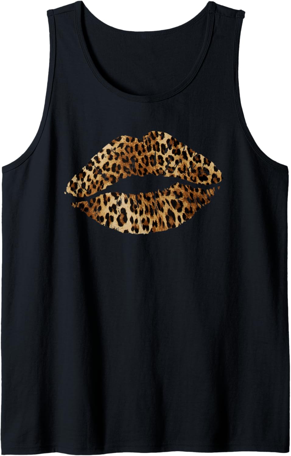 Leopard Lips Trendy Kiss Mouth Women Cheetah Animal Print Tank Top Tank Top Streetwear Style Best Seller Look