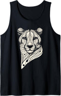 Cheetah Essence Minimalist Line Art for Cheetah Fans Tank Top Tank Top Viral TikTok Find US Top Pick