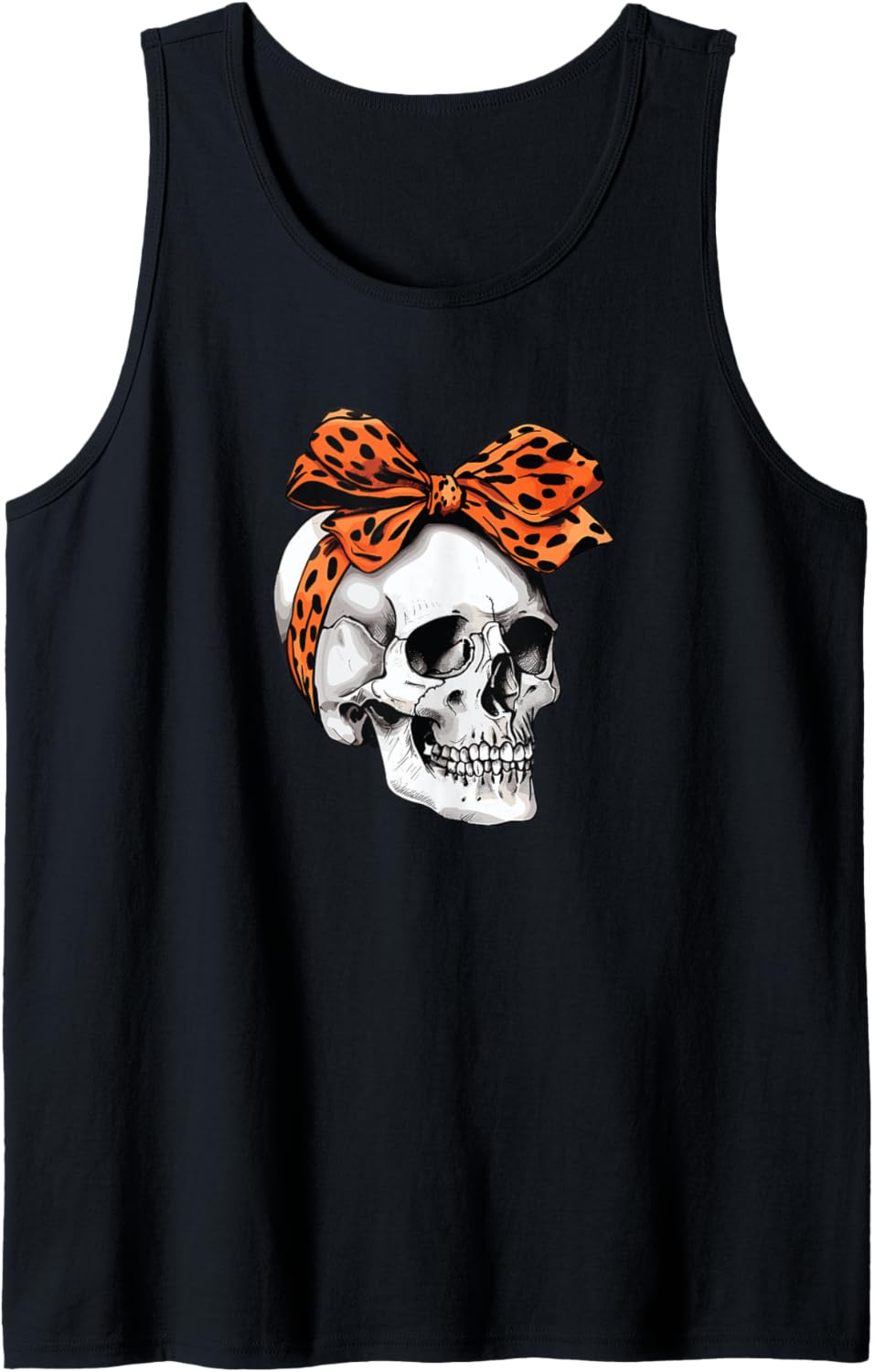 Skull Coquette Bow Halloween Cute Cheetah Bow Group Costume Tank Top Tank Top Comfort Fit Fan Favorite
