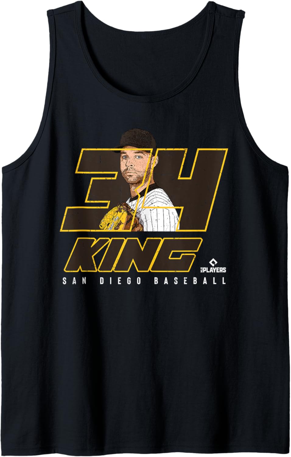 Silhouette Michael King San Diego MLBPA Tank Top Tank Top | Perfect Gift Idea