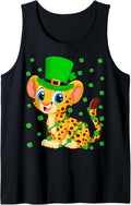 Shamrock Leaf Irish Leprechaun Cheetah St Patrick s Day Tank Top Tank Top Comfort Fit Best Seller Look