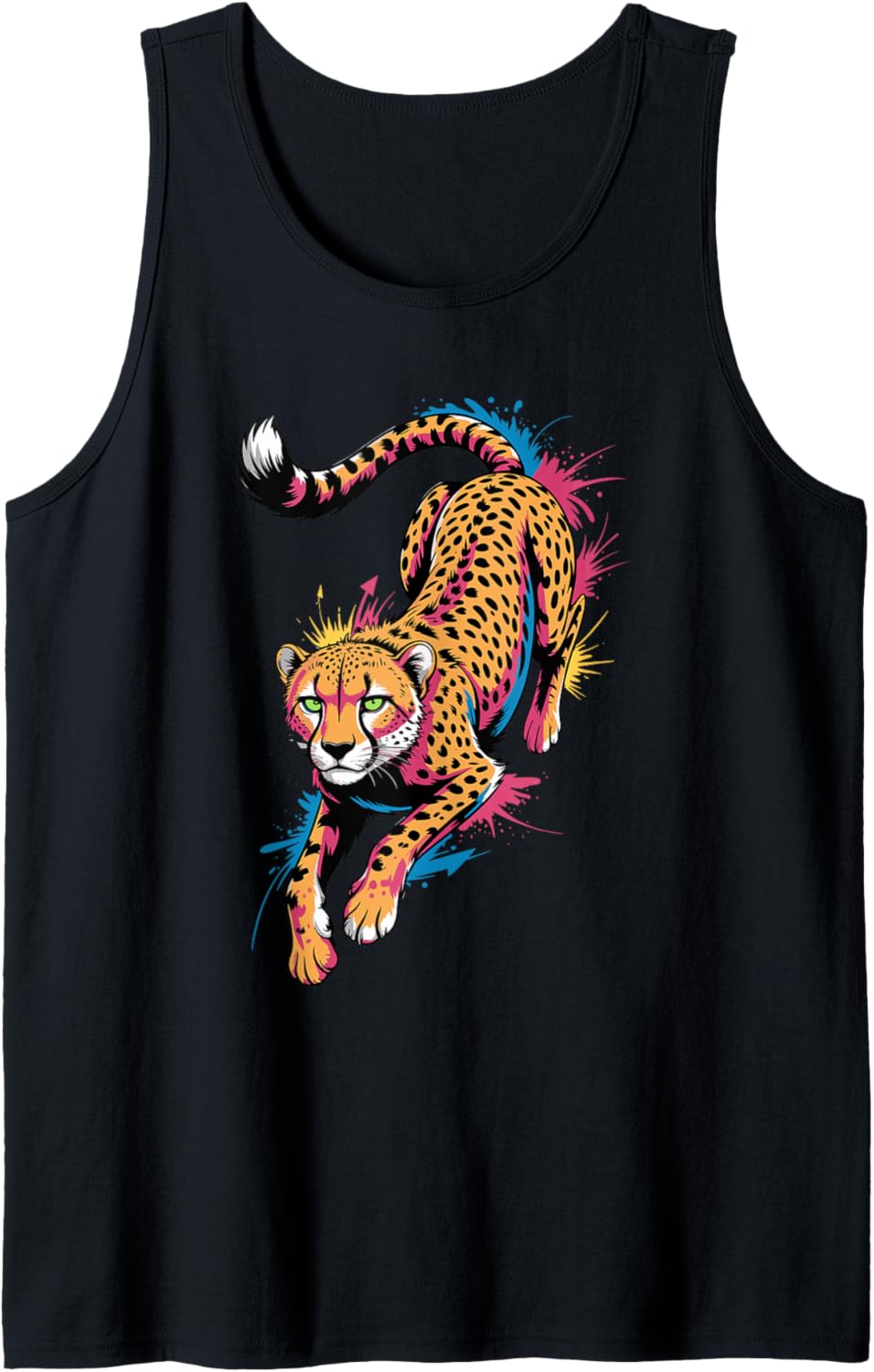Graffiti Style Art Cheetah Cheetahs Tank Top Tank Top Viral TikTok Find Gift Ready