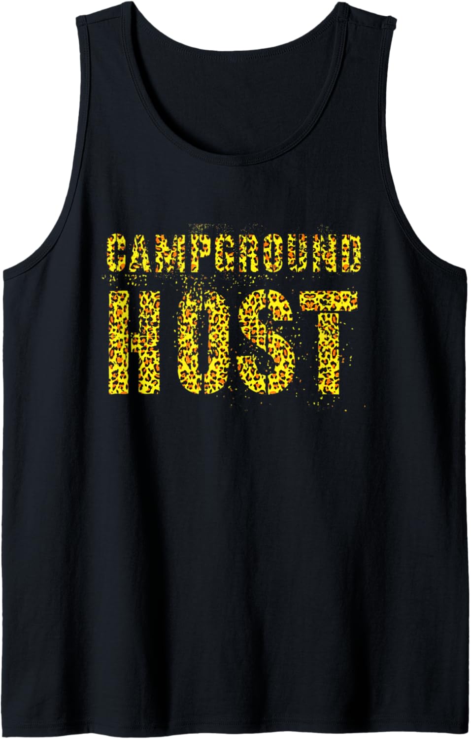 CAMPGROUND HOST Leopard Print Summer Staff Counselor Teacher Tank Top Tank Top High Search Demand US Top Pick