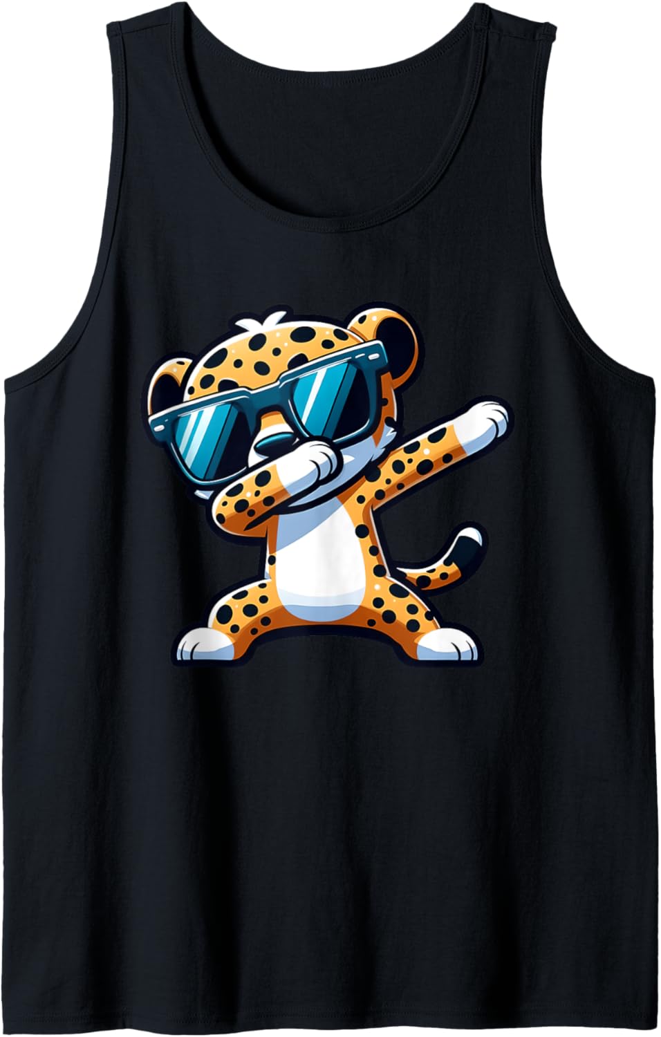 Cool Dabbing Cheetah Leopard Sunglasses Leopard Lovers Kids Tank Top Tank Top High Search Demand US Top Pick