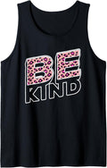 Be Kind Leopard Print Pink Cheetah Kindness Tank Top Tank Top Viral TikTok Find Hot Right Now