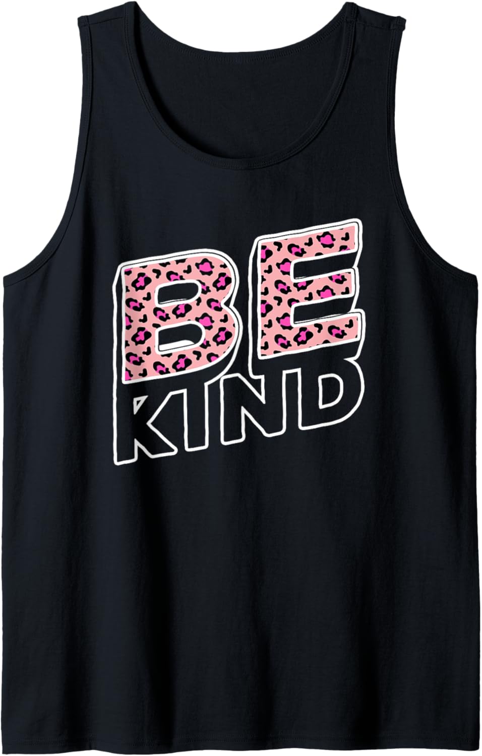 Be Kind Leopard Print Pink Cheetah Kindness Tank Top Tank Top Viral TikTok Find Hot Right Now