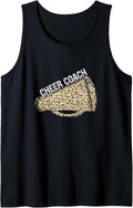 Cheer Coach Shirt Megaphone Cheetah Leopard Print Design Tank Top Tank Top Comfort Fit US Top Pick