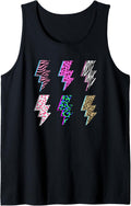 Leopard Print Lightning Bolt Pink Cheetah Animal Print Tank Top Tank Top Premium Print Everyday Wear