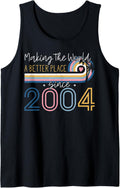 18 Year Old Girl Making The World Better Place Since 2004 Tank Top Apparel | Google Shopping Optimized | Daily Wear Essential