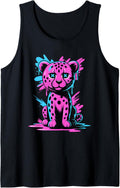 Graffiti Melting Art Cheetah Cheetahs Tank Top Tank Top Viral TikTok Find Best Seller Look