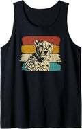 Cheetah Cheetah face vintage retro Tank Top Tank Top Comfort Fit Hot Right Now