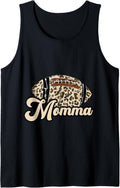 Football Momma Leopard Cheetah Print Ball Trendy Cute School Tank Top Tank Top High Search Demand Best Seller Look