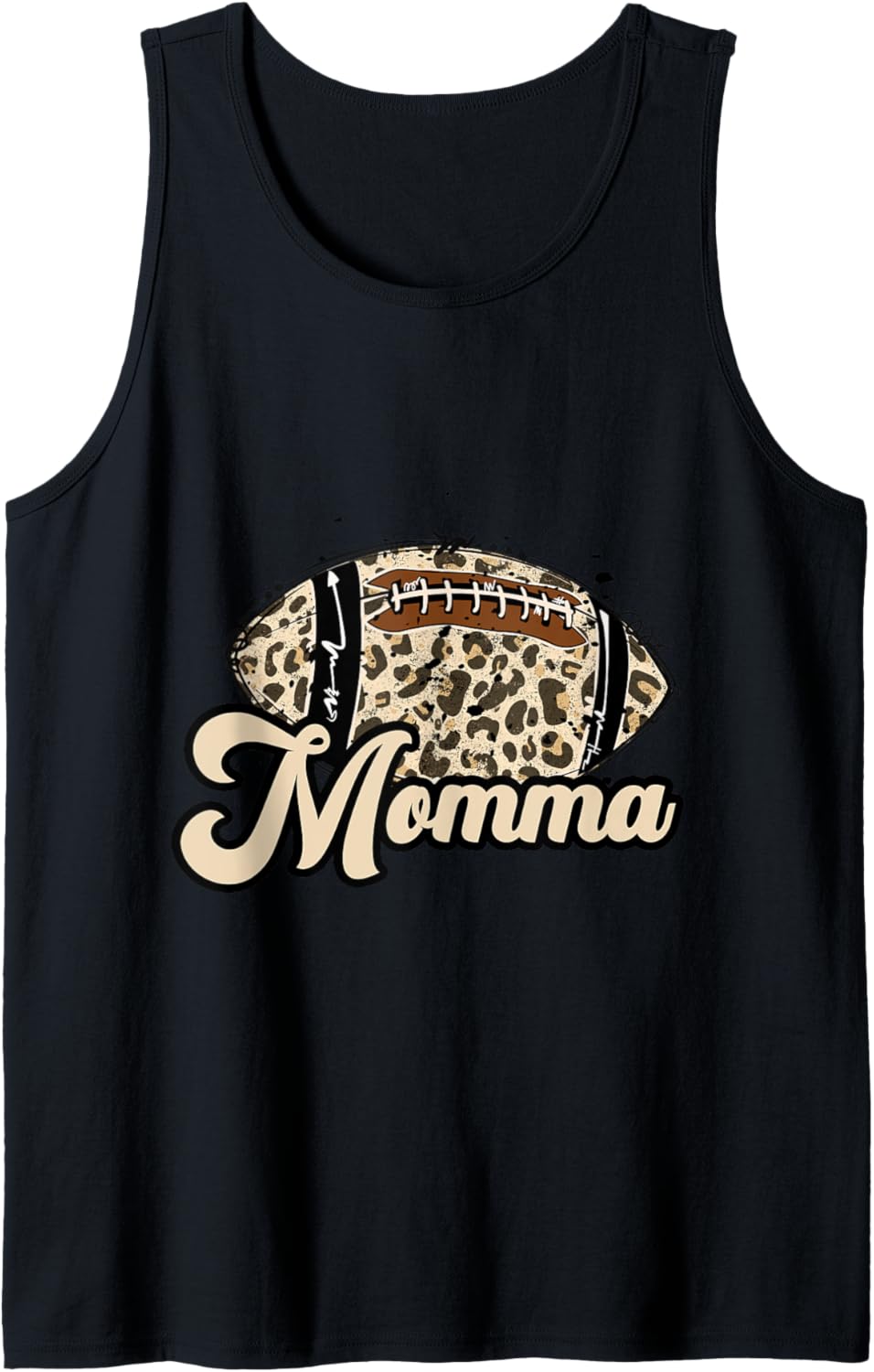 Football Momma Leopard Cheetah Print Ball Trendy Cute School Tank Top Tank Top High Search Demand Best Seller Look