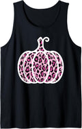 Pumpkin Pink Leopard Cheetah Print Halloween Fall Autumn Tank Top Tank Top Comfort Fit Best Seller Look