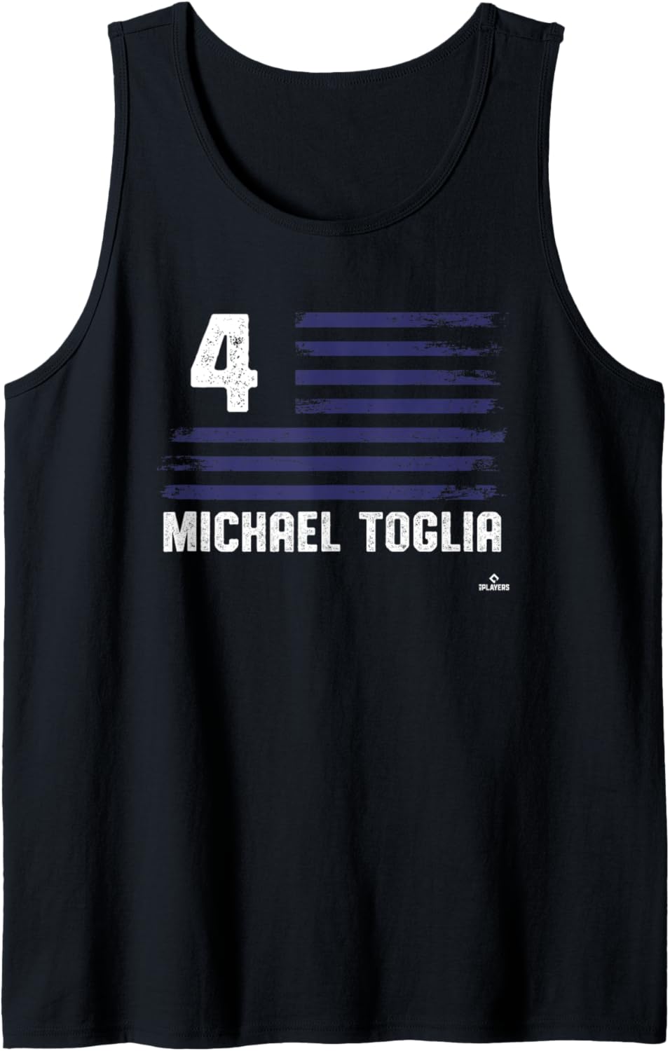 Flag Stripes Michael Toglia Colorado Baseball MLBPA Tank Top Tank Top | Premium Quality