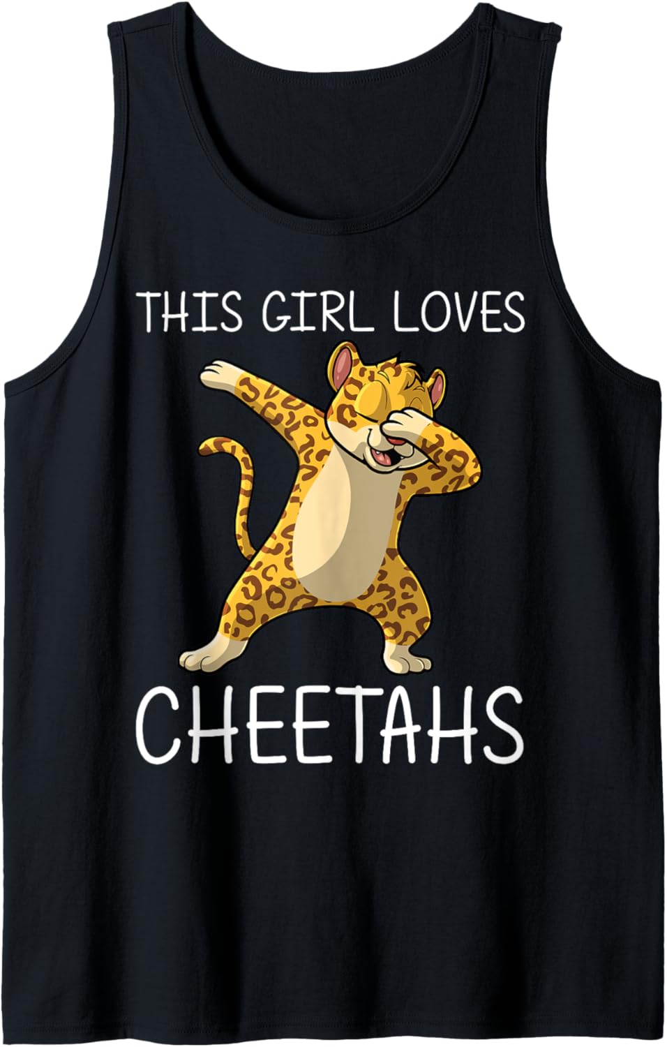 Cute Cheetah Design For Girls Kids Cat Animal Cheetah Lovers Tank Top Tank Top Premium Print Fan Favorite