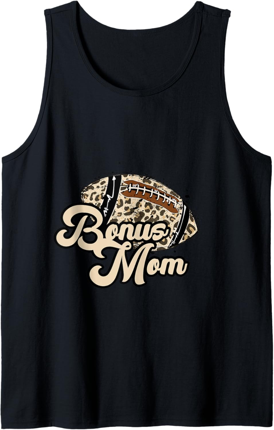 Football Bonus Mom Leopard Cheetah Print Ball Trendy Cute Tank Top Tank Top Streetwear Style Everyday Wear