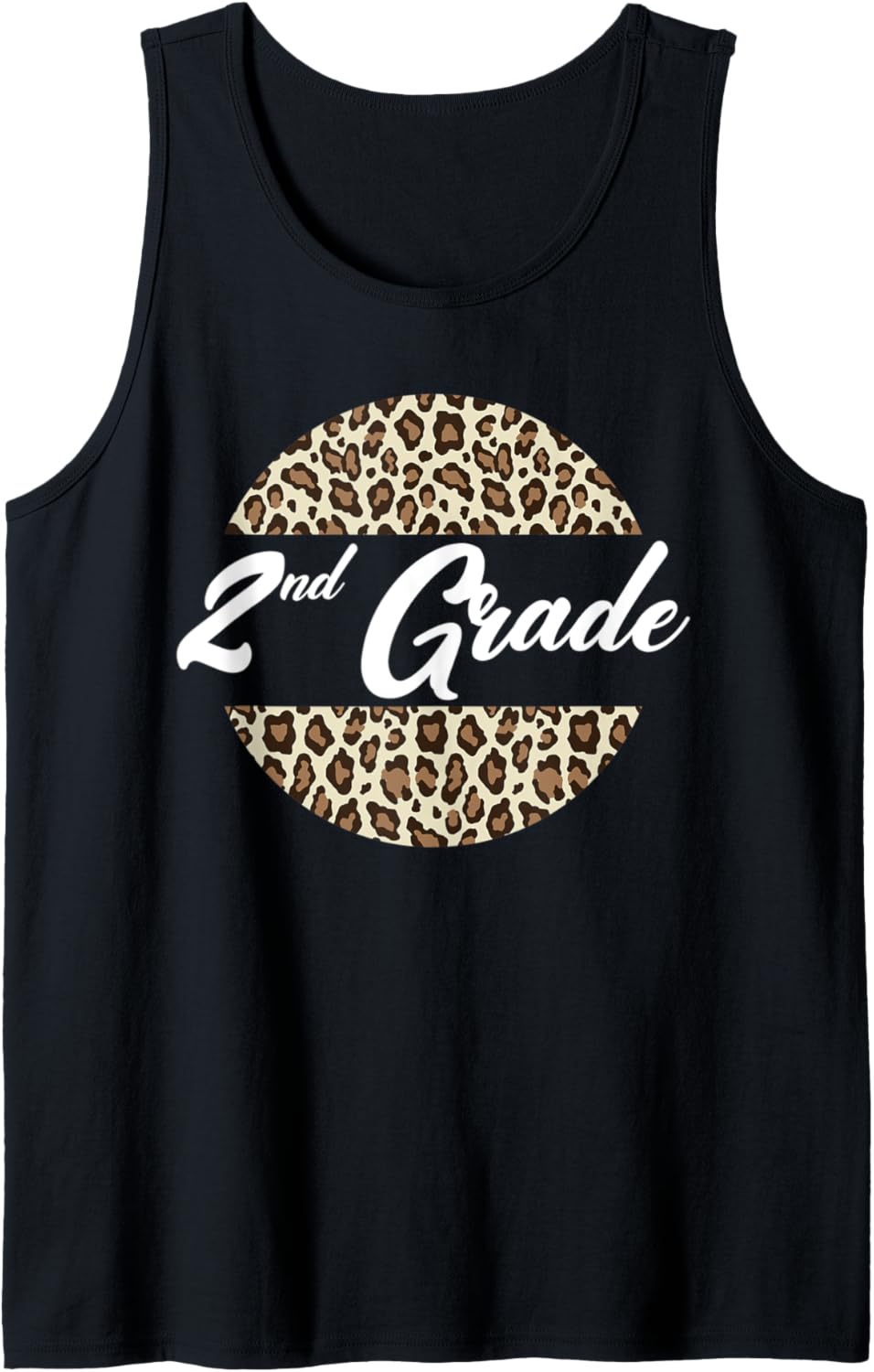 2nd Grade Cheetah Print School Teacher Student Second Grade Tank Top Tank Top Comfort Fit Hot Right Now