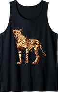 Cheetah predator Africa cat wilderness illustration Cheetah Tank Top Tank Top Viral TikTok Find Hot Right Now