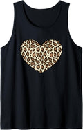 Cute Cheetah Leopard Print Heart Tank Top Tank Top Streetwear Style Everyday Wear