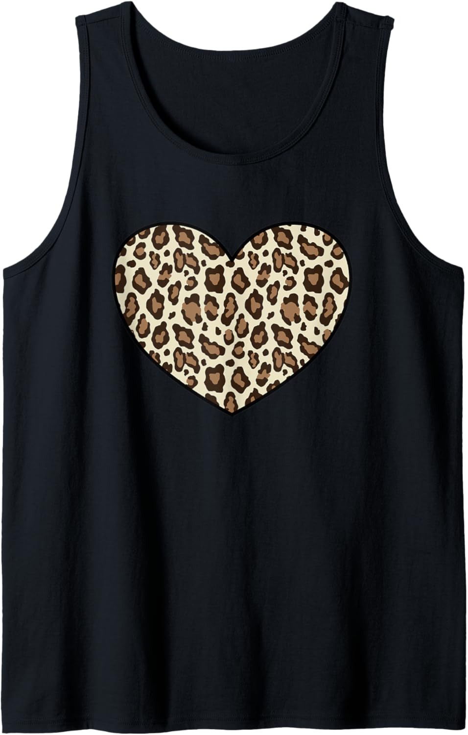 Cute Cheetah Leopard Print Heart Tank Top Tank Top Streetwear Style Everyday Wear