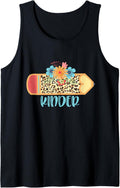 KINDER Cute Pencil Leopard Cheetah Print Teach Love Inspire Tank Top Tank Top High Search Demand Everyday Wear