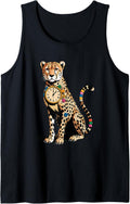 Collage Art Cheetah Cheetahs Tank Top Tank Top Premium Print Hot Right Now