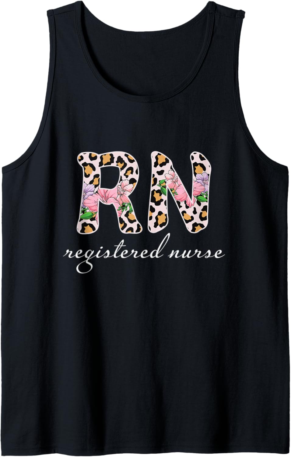 Registered Nurse RN Colorful Leopard Cheetah Print Tank Top Tank Top High Search Demand Hot Right Now