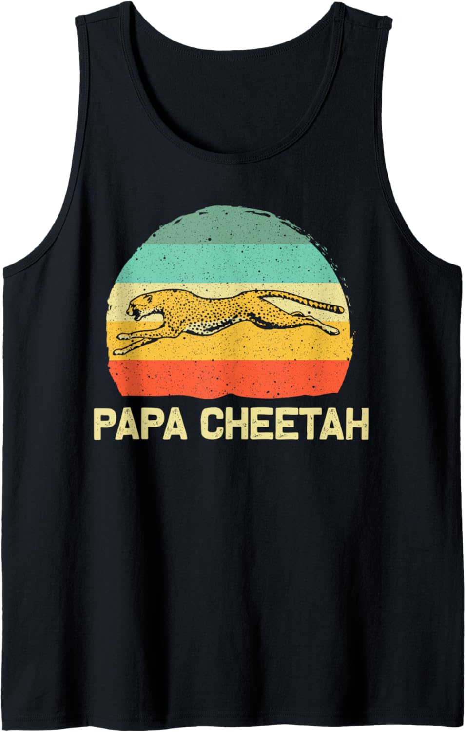 Cool Cheetah For Men Dad Cat Animal Print Leopard Safari Tank Top Tank Top Viral TikTok Find Best Seller Look
