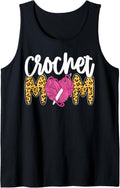 Crocheting Leopard Cheetah Crochet Mom Tank Top Tank Top Streetwear Style US Top Pick