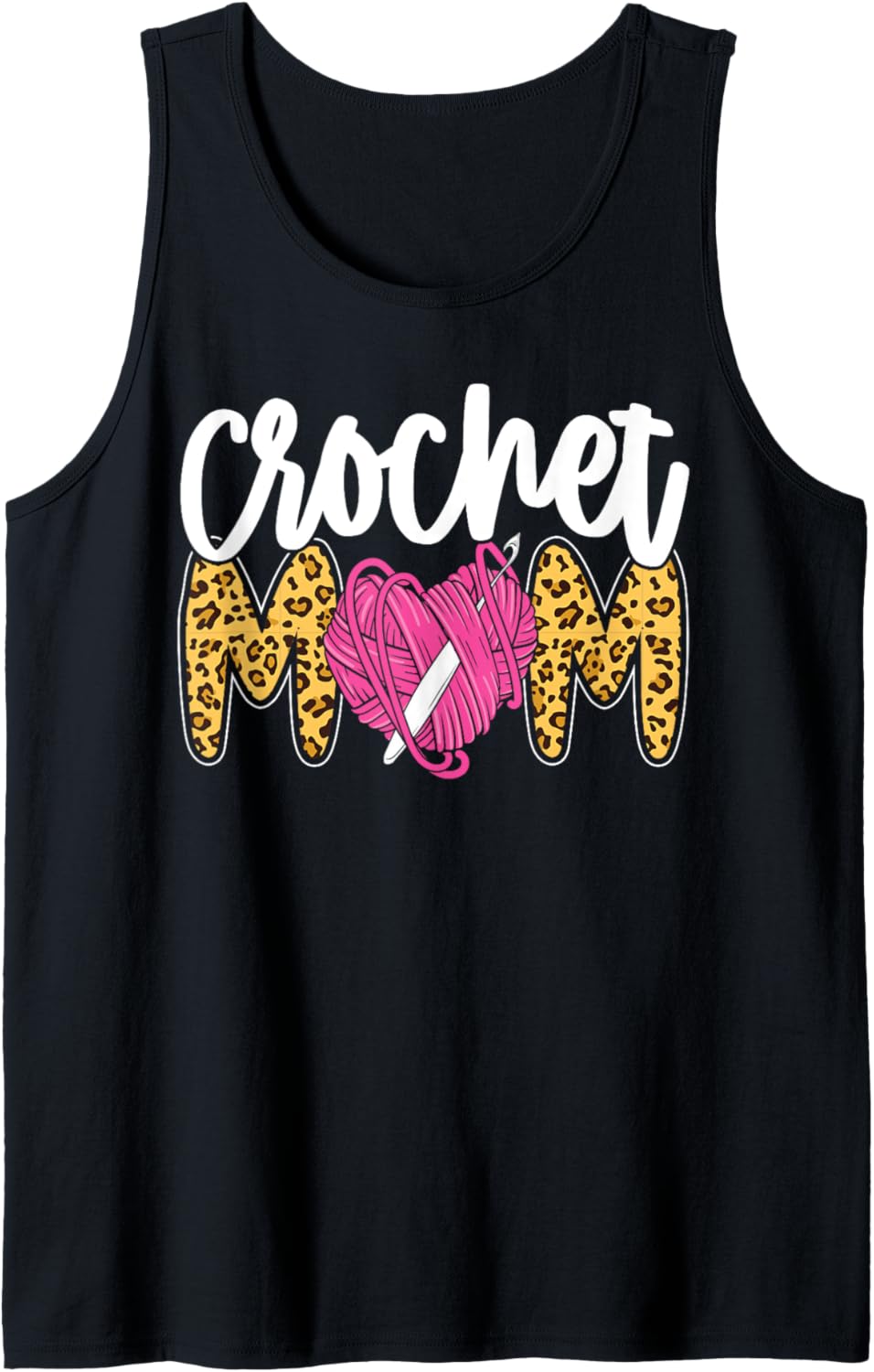 Crocheting Leopard Cheetah Crochet Mom Tank Top Tank Top Streetwear Style US Top Pick