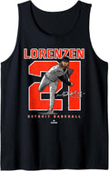 Number and Portrait Michael Lorenzen Detroit MLBPA Tank Top Tank Top | Perfect Gift Idea