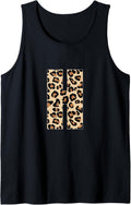 Cheetah Print Letter H Initial Letter H Leopard Tank Top Tank Top Streetwear Style US Top Pick