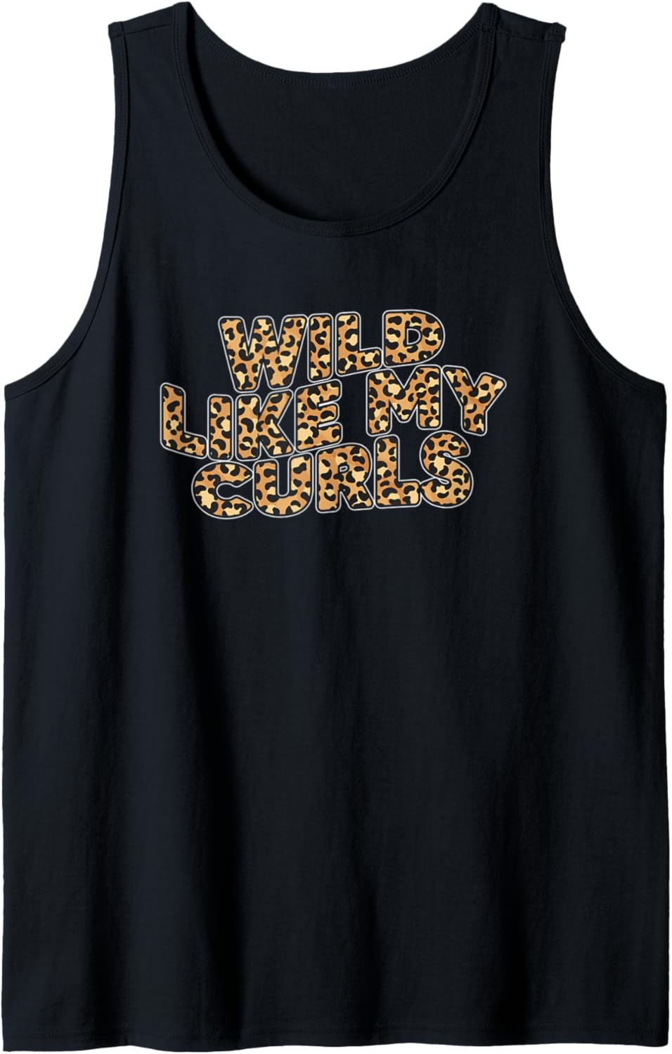 Curls Hairstyle Cheetah Skin Print Natural Hair Kinky Curly Tank Top Tank Top Streetwear Style Everyday Wear