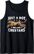 Mens Just A Boy Who Loves Cheetahs Animal Print Boys Tank Top Tank Top Viral TikTok Find US Top Pick